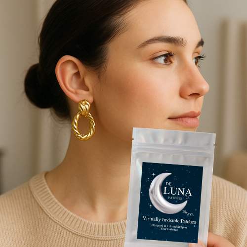 Luna Patches – Invisible Earlobe Support for Heavy Earrings